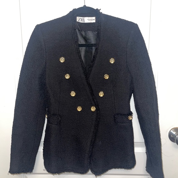Zara Tweed Jacket with Buttons - Picture 5 of 6